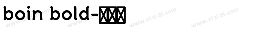 boin bold字体转换